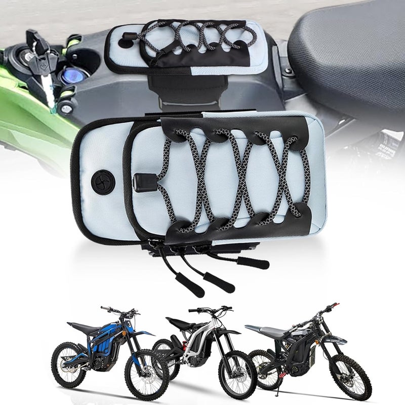 URLWALL Storage Frame Bag For Sur-ron LBX/Tuttio Soleil 01/Ultra Bee/Segway/Talaria Sting/E Ride Pro S SS SR, Dirt Bike Front Frame Bag Arm Strap Bag Battery Cover Bag for Mobile Phone, Card, Earphone - Image 1